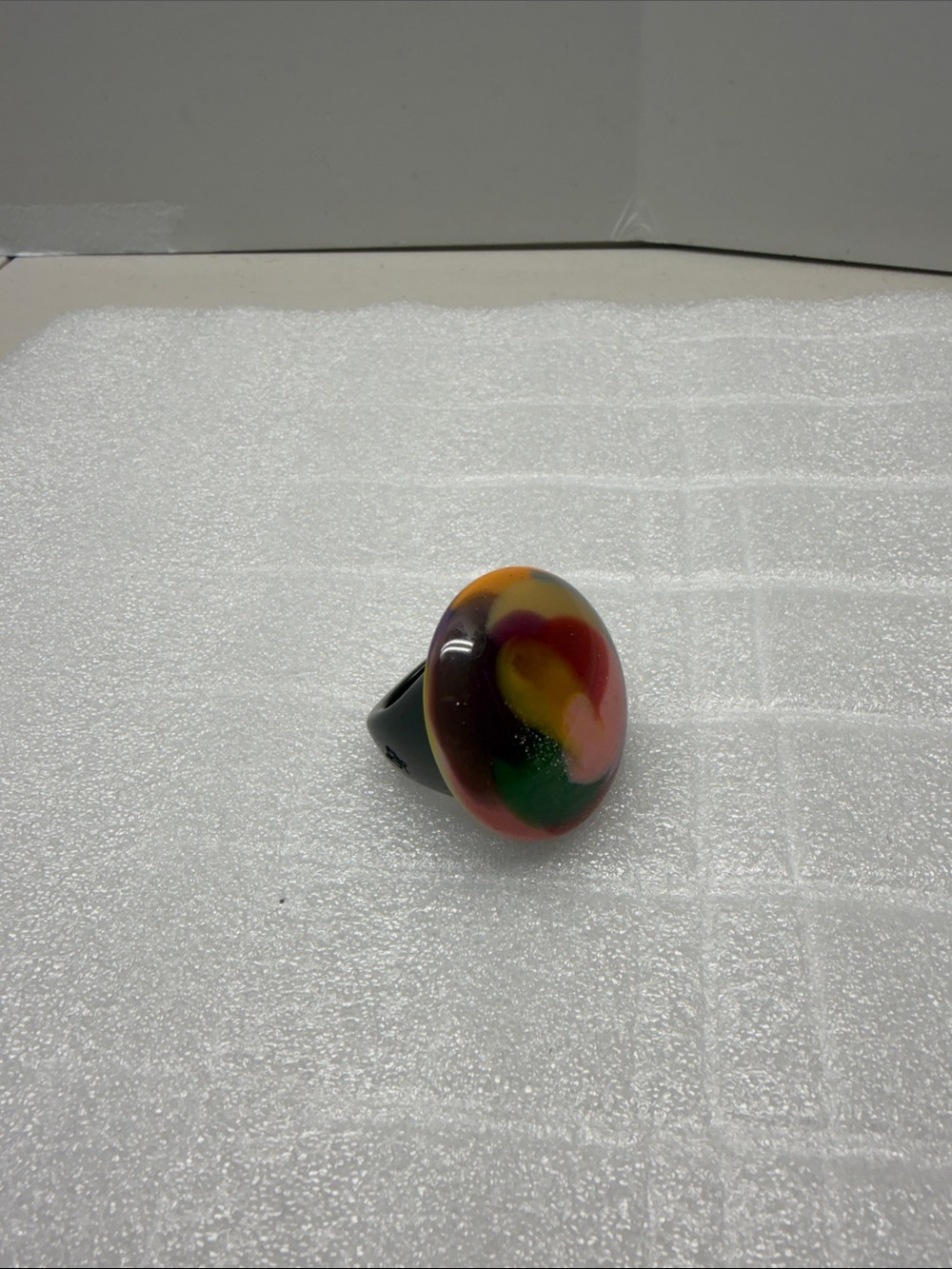 Carlos Sobral  Colorful Large Statement Artist Made Ring Size 9